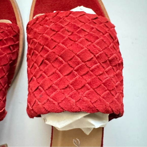 Matisse Red Andi Woven Leather Sandals Size 8 - Picture 4 of 10